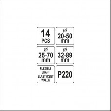 YT-05800 YATO  Kit de honuit cilindrii, 14 piese..
